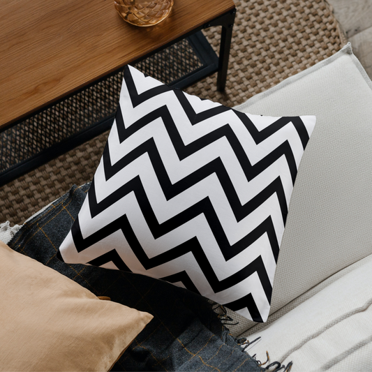 Gatsby Chevron Printed Cushion Cover | Multi - 16x16in ( 40x40cm)